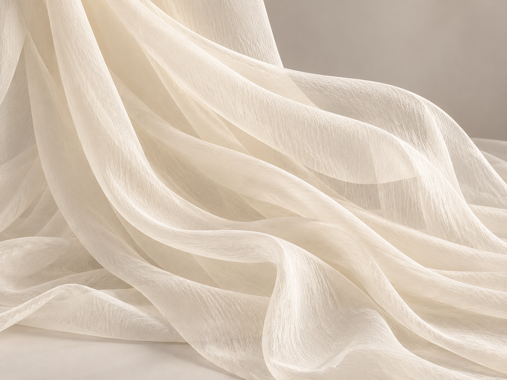 Gasa de seda Crinkle georgette 8 momme · En stock